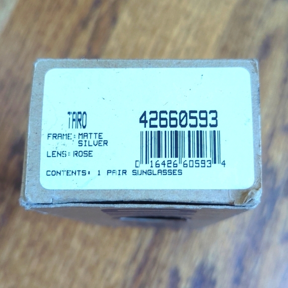 RARE* NIB Vintage Suncloud Taro Sunglasses Matte Silver Rose Lens Made in Italy - Picture 13 of 16